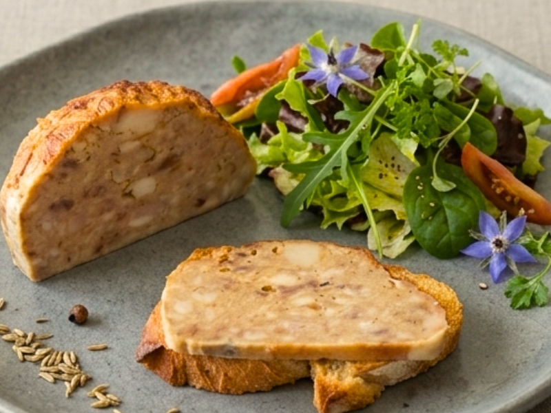 Charcuterie cabrol bougnette dans assiette