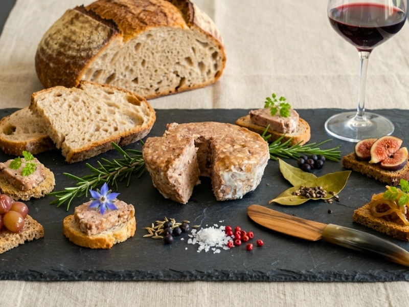 Charcuterie cabrol paté avec contexte